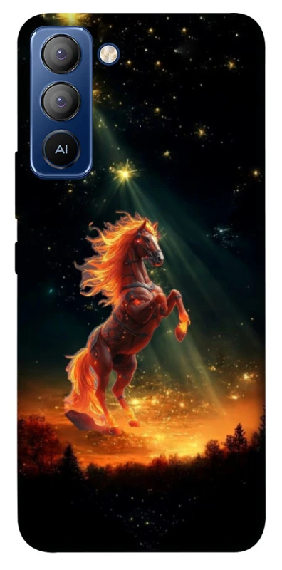 Чохол на TECNO Pop 5 LTE Red Fire Horse ver.2 фото 1 з 1