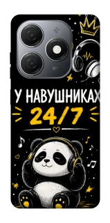 Чехол на TECNO Spark 20 У навушниках 24/7 фото 1 из 1