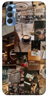 Чехол на TECNO Spark 8P Coffee collage ver.2 фото 1 из 1