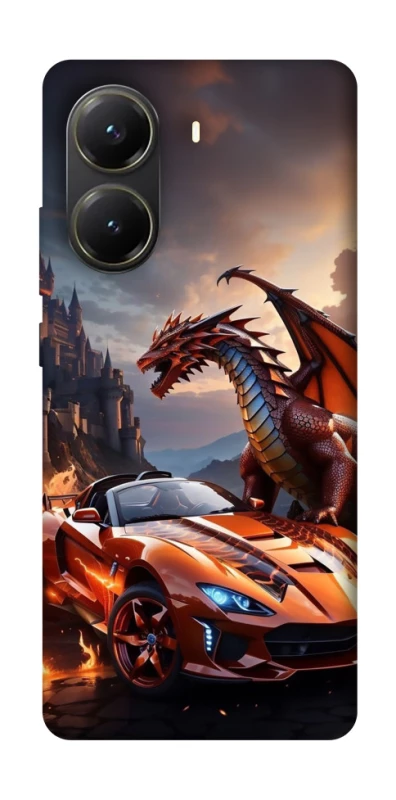 Чохол на Xiaomi Poco X6 Pro Сar and dragon фото 1 з 1