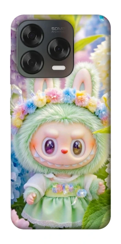 Чехол на ZTE Blade V70 Design Labubu & Flowers ver.2 фото 2 из 2