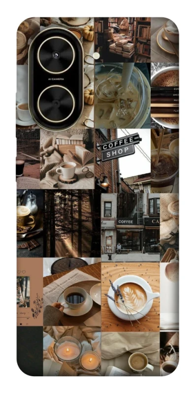 Чохол на Xiaomi Poco C71 Coffee collage ver.3 фото 1 з 1