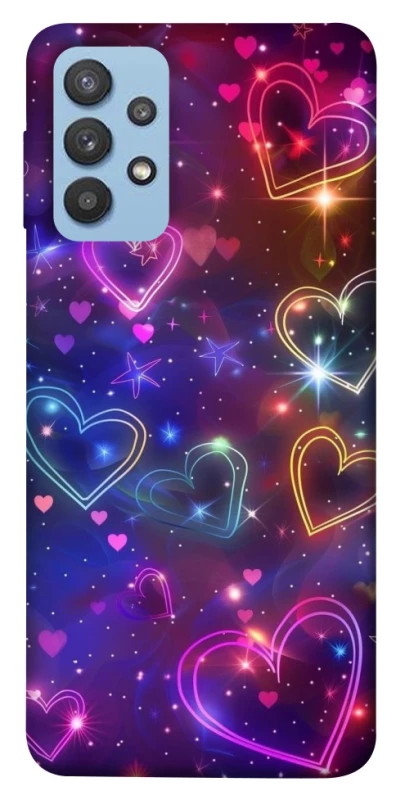 Чохол на Samsung Galaxy M32 Drawn hearts фото 1 з 1