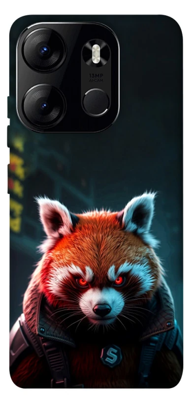 Чохол на Tecno Spark Go 2023 Cyber Red Panda фото 1 з 1