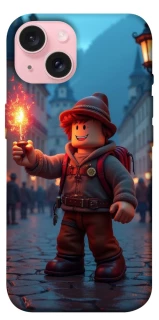 Чохол на Apple iPhone 15 (6.1") Roblox Fire Logo Blue Flames фото 1 з 1