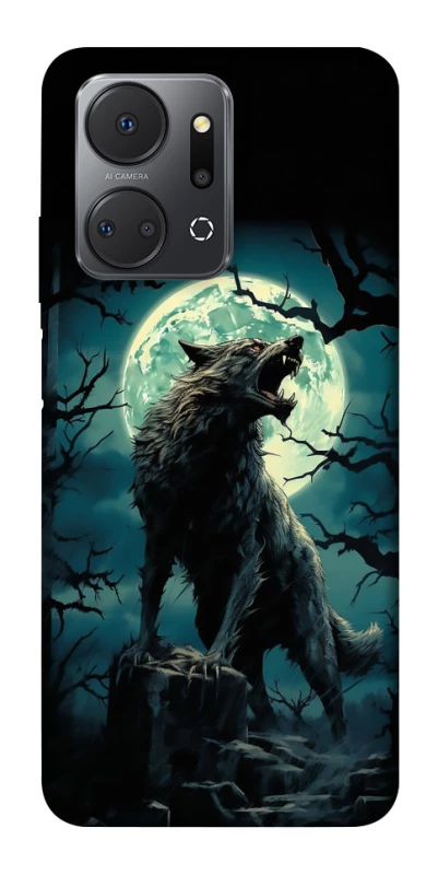 Чохол на Huawei Honor X7a Вовк під місяцем фото 1 з 1