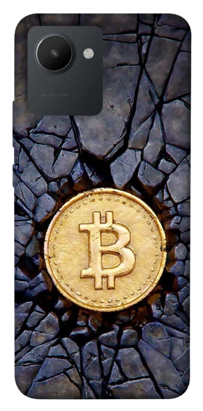Чохол на Realme C30 Bitcoin cracks фото 1 з 1