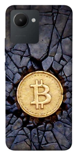 Чохол на Realme C30 Bitcoin cracks фото 1 з 1