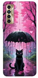 Чохол на TECNO Camon 17P Black cat фото 1 з 1