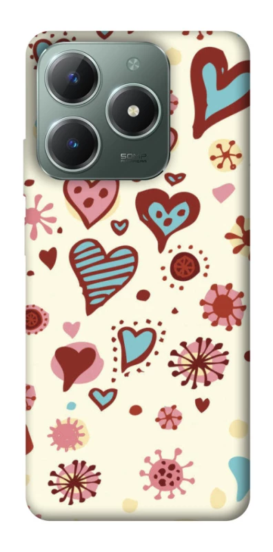 Чохол на Realme C61 Pretty hearts фото 1 з 1