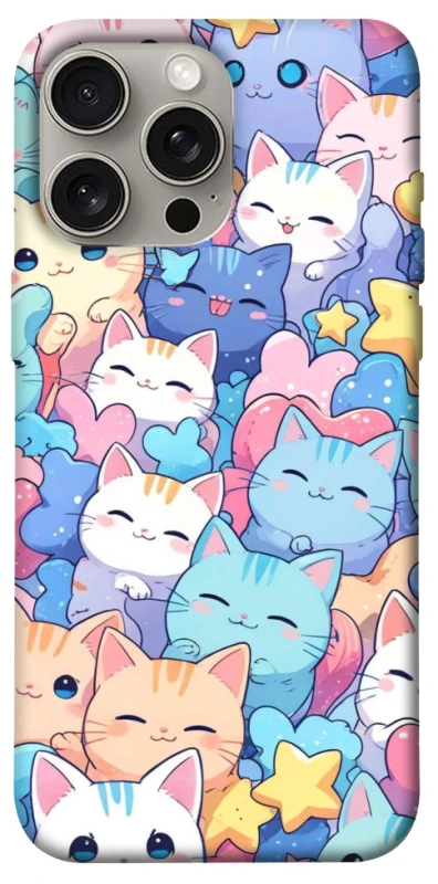 Чехол на Apple iPhone 15 Pro Max (6.7") Funny Kittens ver.3 фото 1 из 1