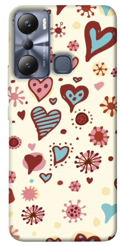 Чохол на Infinix Hot 20i Pretty hearts фото 1 з 1
