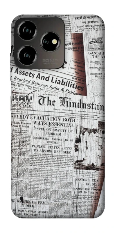 Чохол на ZTE Blade V50 Design 4G Газети фото 1 з 1