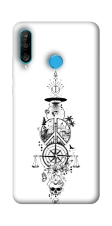 Чехол на Huawei P30 lite Tattoo ver.7 фото 1 из 1