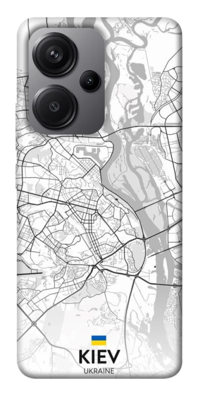 Чехол на Xiaomi Redmi Note 13 Pro+ Kiev white map фото 1 из 1