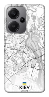 Чехол на Xiaomi Redmi Note 13 Pro+ Kiev white map фото 1 из 1