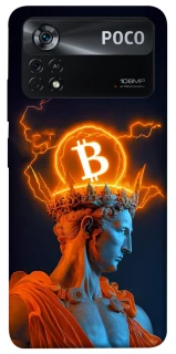 Чехол на Xiaomi Poco X4 Pro 5G Bitcoin God фото 1 из 1