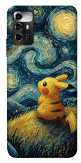 Чохол на ZTE Blade V40 Vita Pikachu and Van Gogh фото 1 з 1