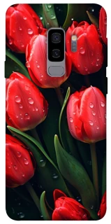 Чохол на Samsung Galaxy S9+ Червоні тюльпани фото 1 Чохол на Samsung Galaxy S9+ Червоні тюльпани фото 1 з 1