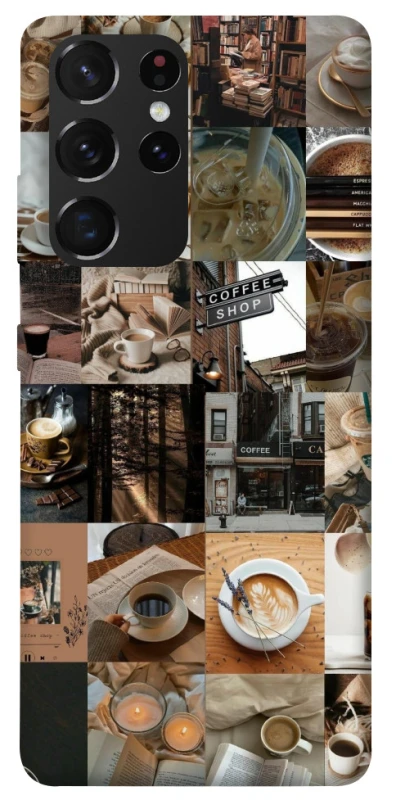 Чохол на Samsung Galaxy S21 Ultra Coffee collage ver.3 фото 1 з 1