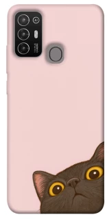 Чохол на ZTE Blade A52 Peeping cat фото 1 з 1