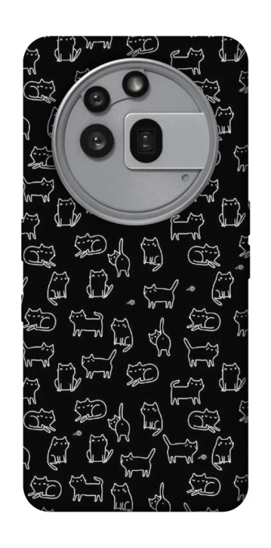 Чехол на Nothing Phone (3a) Pro Black Cats фото 1 Чехол на Nothing Phone (3a) Pro Black Cats фото 1 из 1