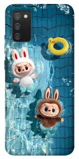 Чохол на Samsung Galaxy A02s Labubu in the pool фото 1 з 1