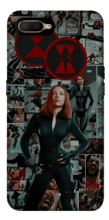 Чехол на OPPO A5 / A3S / AX5 / R15-NEO Black Widow фото 1 из 1
