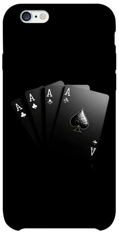Чохол на Apple iPhone 6/6s (4.7") Black Cards фото 1 з 1