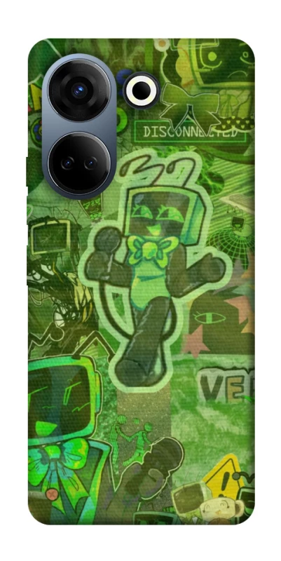 Чохол на TECNO Camon 20 Pro (CK7n) Dandysworld tv green theme фото 1 з 1