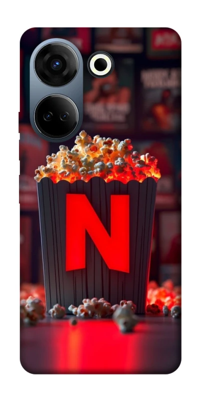 Чохол на TECNO Camon 20 Pro (CK7n) Netflix and popcorn фото 1 з 1