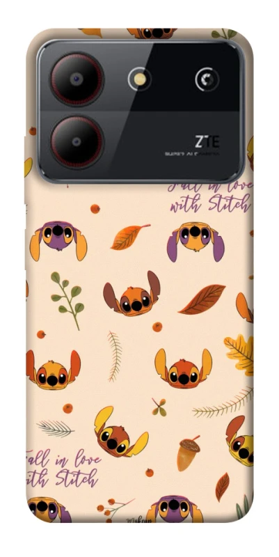 Чохол на ZTE Blade A54 4G Fall in love with Stitch фото 1 з 1