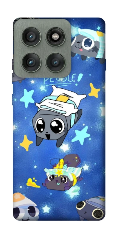 Чохол на Motorola Edge 60 Pro Pebble kitten stars фото 1 з 1