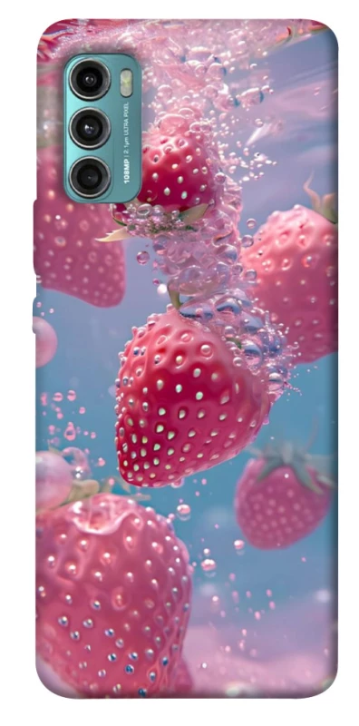 Чохол на Motorola Moto G60 Полуниця в воді фото 1 з 1