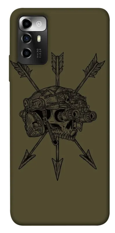 Чохол на ZTE Blade A72 Mil skull фото 1 з 1