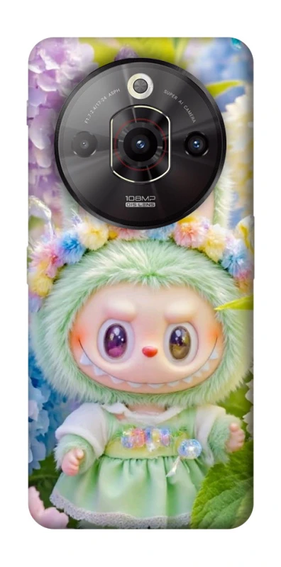 Чохол на ZTE Nubia Focus Pro Labubu & Flowers ver.2 фото 1 з 1