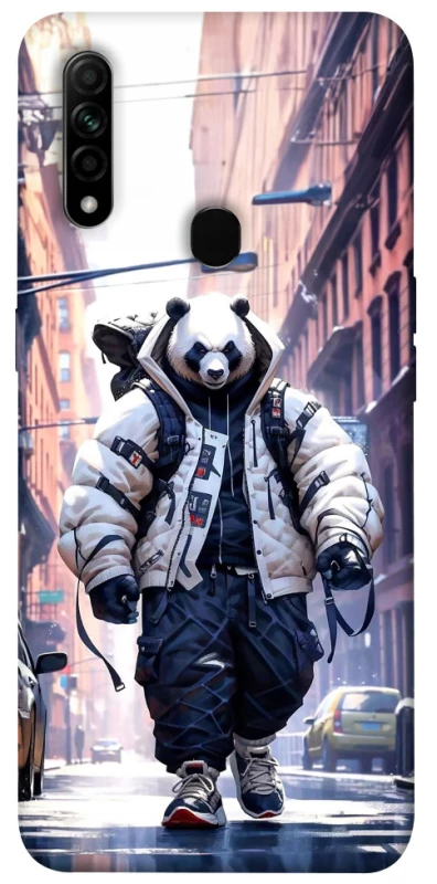 Чехол на Oppo A31 Панда курьер фото 1 из 1