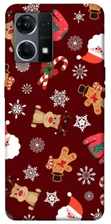 Чехол на Oppo Reno 7 4G Новогодний v6 фото 1 из 1