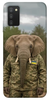 Чехол на Samsung Galaxy A03s Слон защитник фото 1 из 1