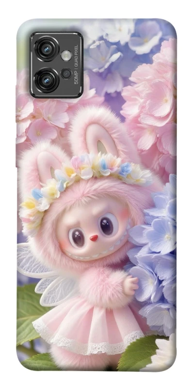 Чохол на Motorola Moto G32 Labubu & Flowers ver.1 фото 1 з 1