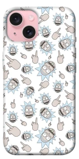 Чохол на Apple iPhone 15 (6.1") Rick and Morty style фото 1 з 1