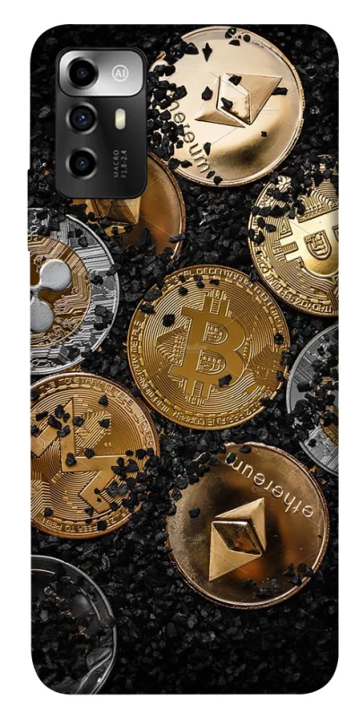 Чохол на ZTE Blade A72 Many coins v2 фото 1 з 1