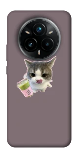 Чехол на Realme 14 Pro+ cat matcha фото 1 из 1