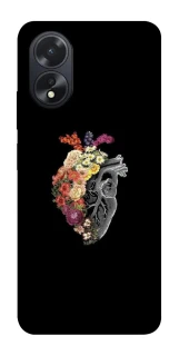 Чехол на Oppo A38 Heart with flowers фото 1 из 1
