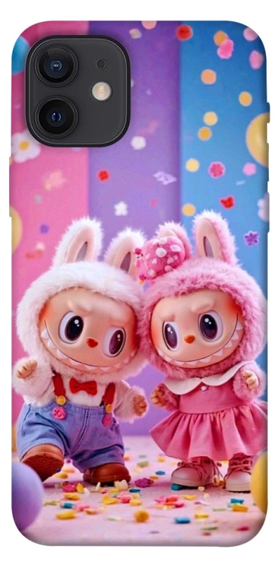 Чохол на Apple iPhone 12 (6.1") Labubu twins ver.3 фото 1 з 1