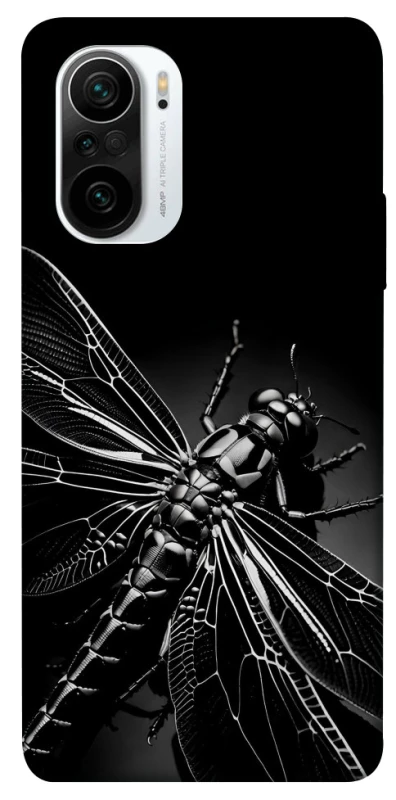 Чехол на Xiaomi Redmi K40 / K40 Pro / K40 Pro+ / Poco F3 Black dragonfly фото 1 из 1