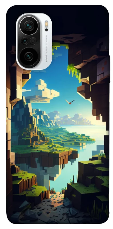 Чехол на Xiaomi Redmi K40 / K40 Pro / K40 Pro+ / Poco F3 Minecraft sunrise фото 1 из 1