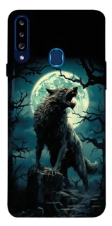 Чохол на Samsung Galaxy A20s Вовк під місяцем фото 1 з 1