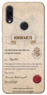 Чехол на Xiaomi Redmi Note 7 / Note 7 Pro / Note 7s The Hogwarts acceptance letter фото 1 из 1