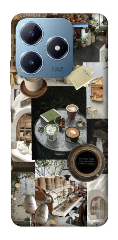 Чехол на Realme C63 Coffee collage ver.4 фото 1 из 1